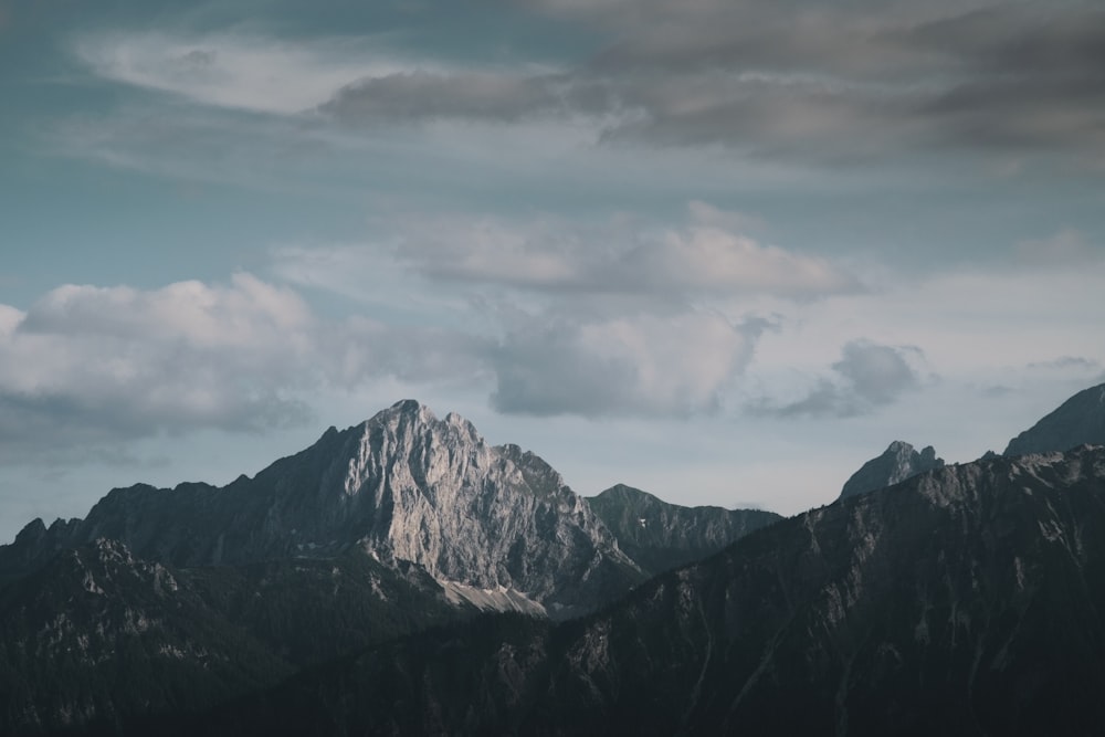 gray mountain at daytime