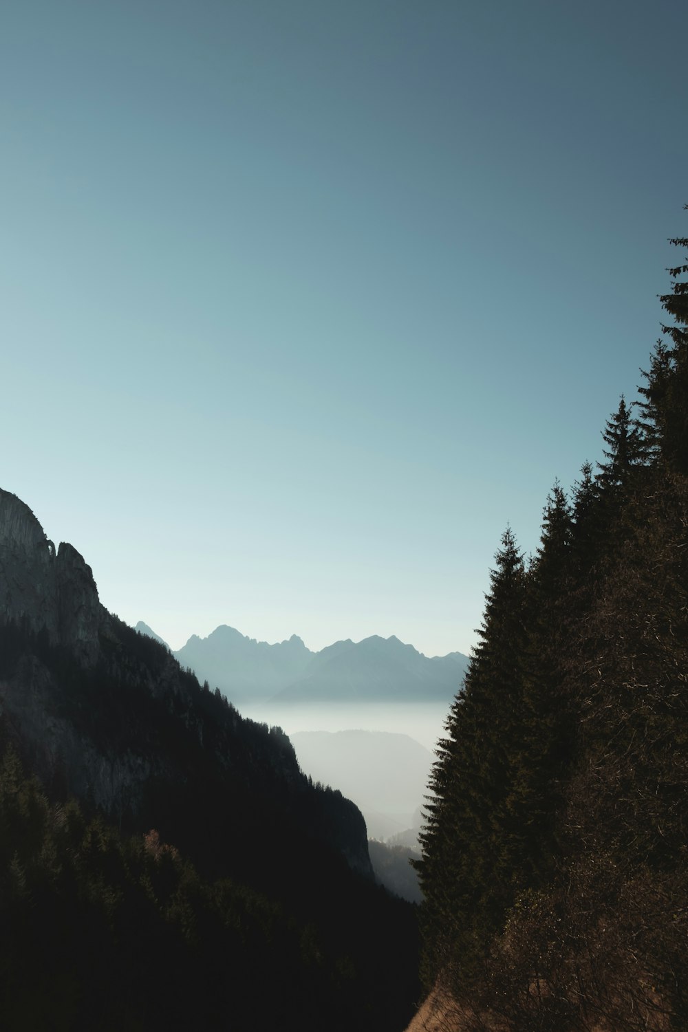 mountains under blue sky