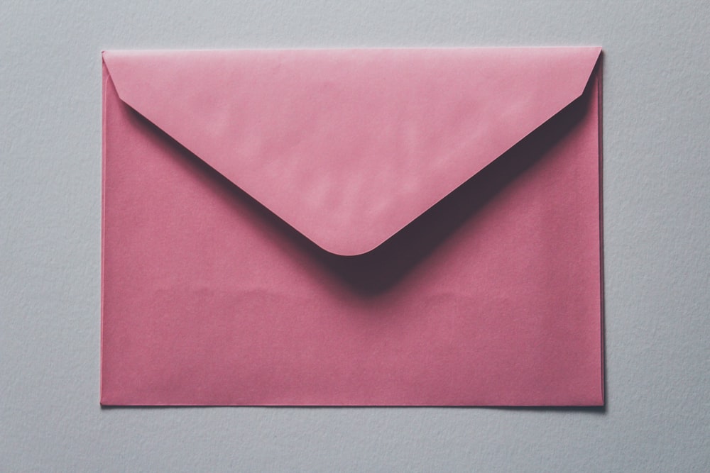 envelope rosa