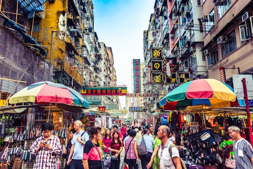 Hong Kong street view during a holiday organized by Francesco Margaretini