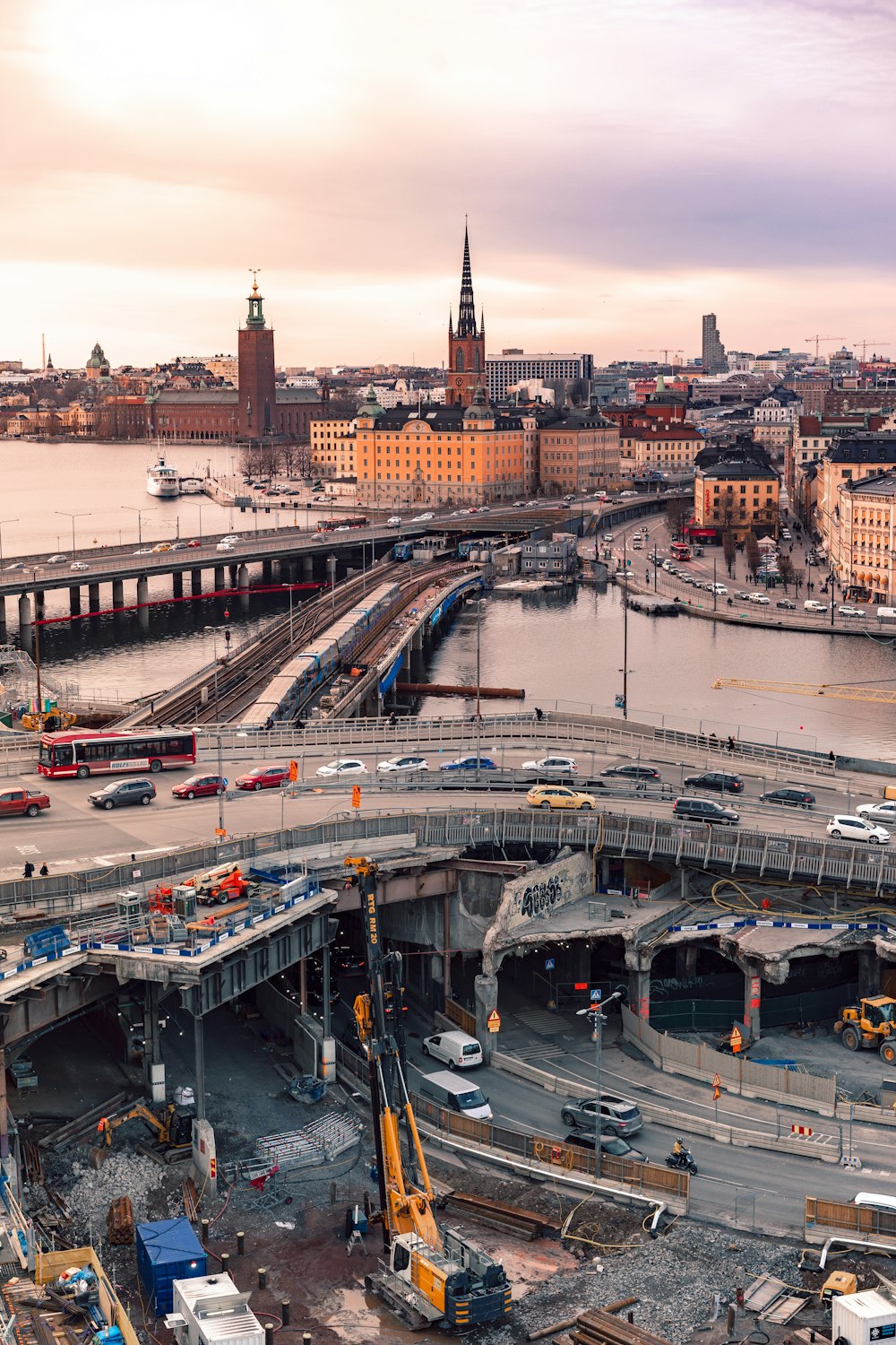 aerial photography of super highway during daytime