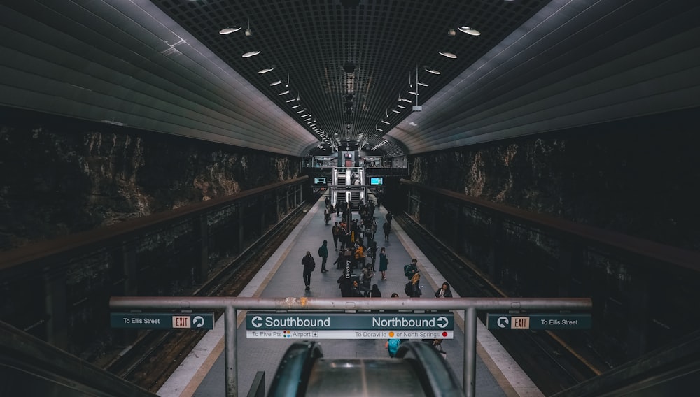 cars at train station