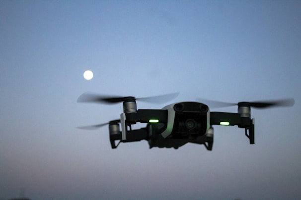 Nighttime image showing the system detecting and neutralizing an incoming kamikaze drone.