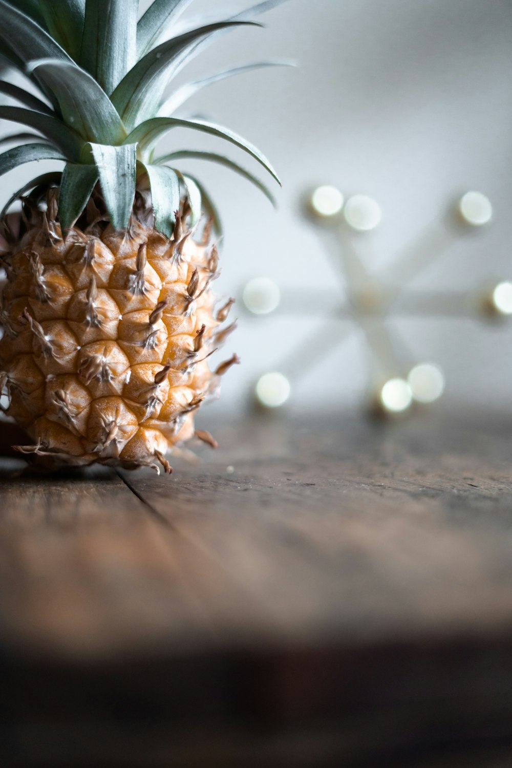 yellow pineapple on table