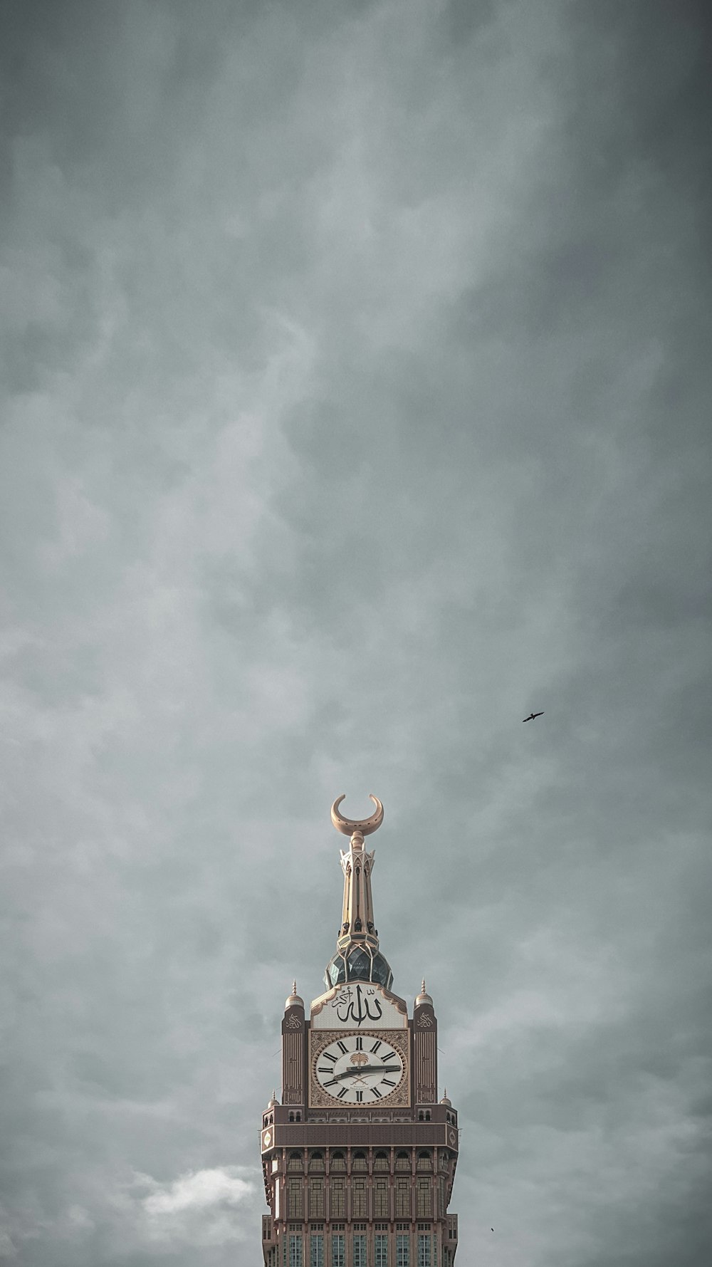 low angle photography of tower clock