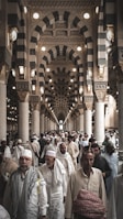 people walking inside building