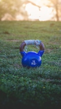 16 kg kettlebell on grass