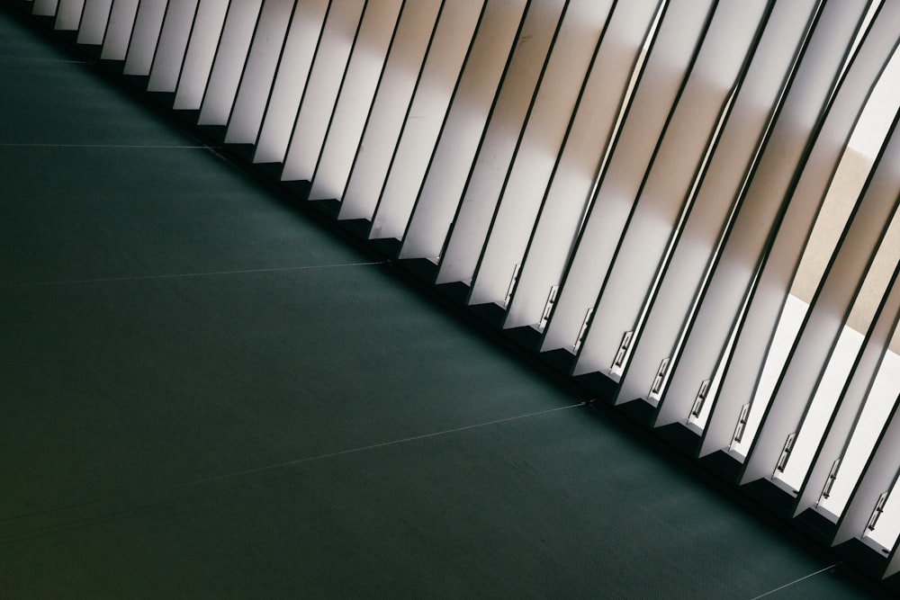 a close up of a wall made of windows