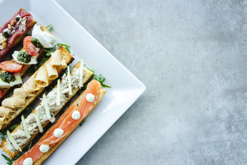 cooked food on white ceramic plate