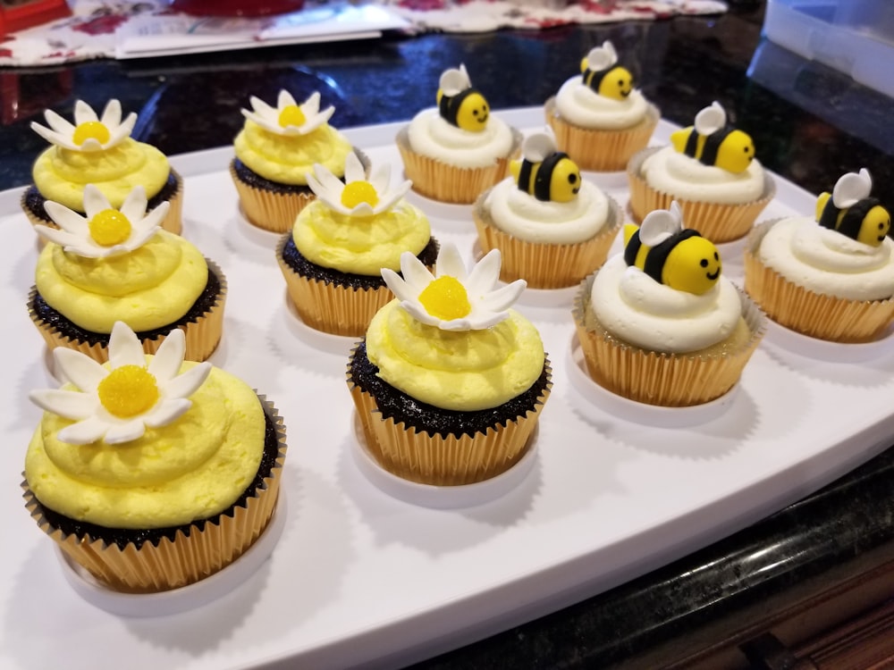 cupcakes on table