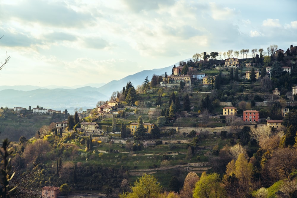 buildings on mountain during daytime