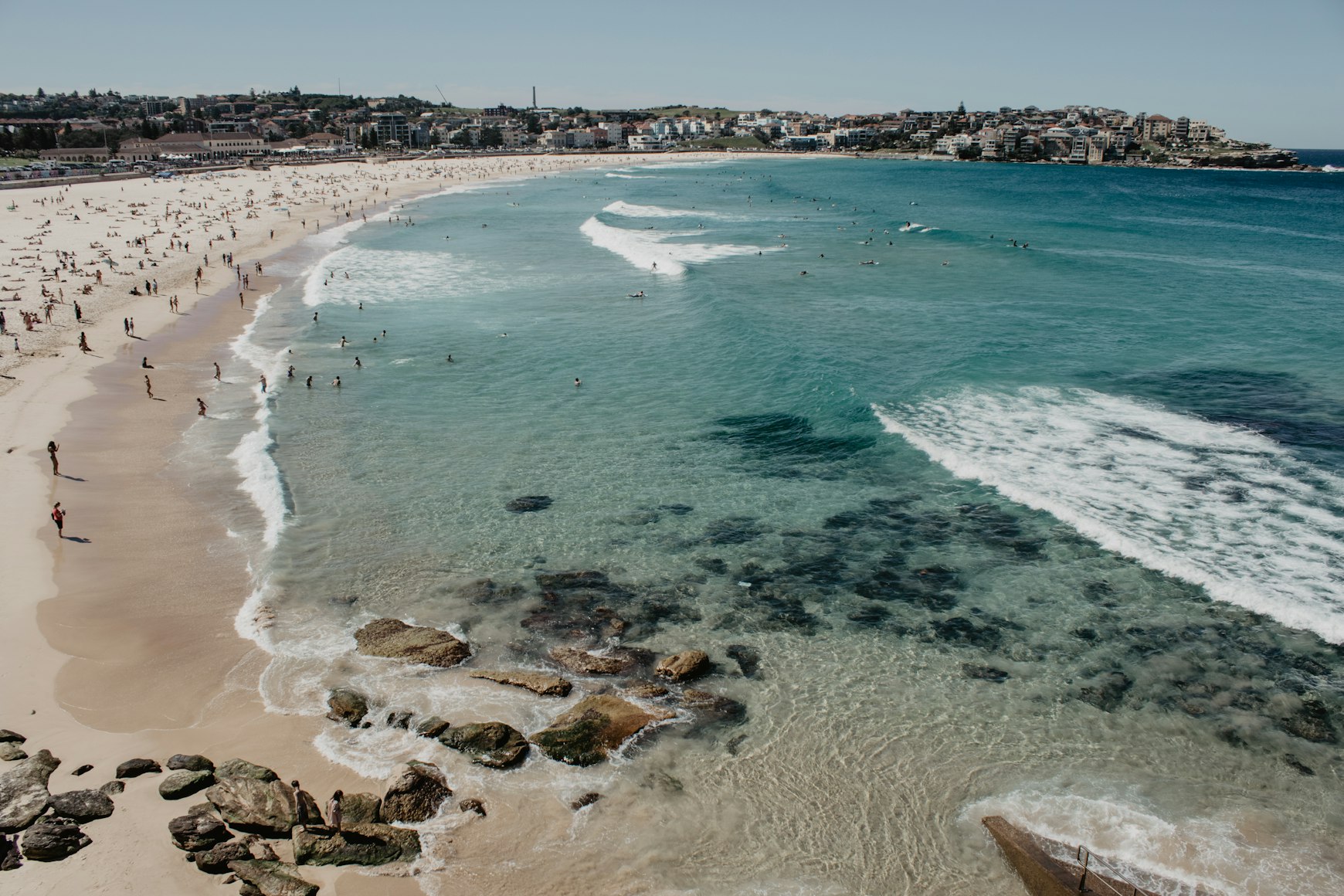 Bondi Beach surfing