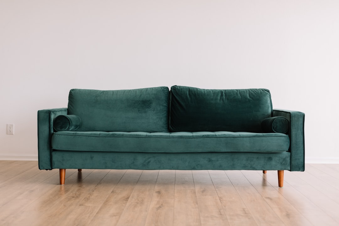  green fabric sofa sofa