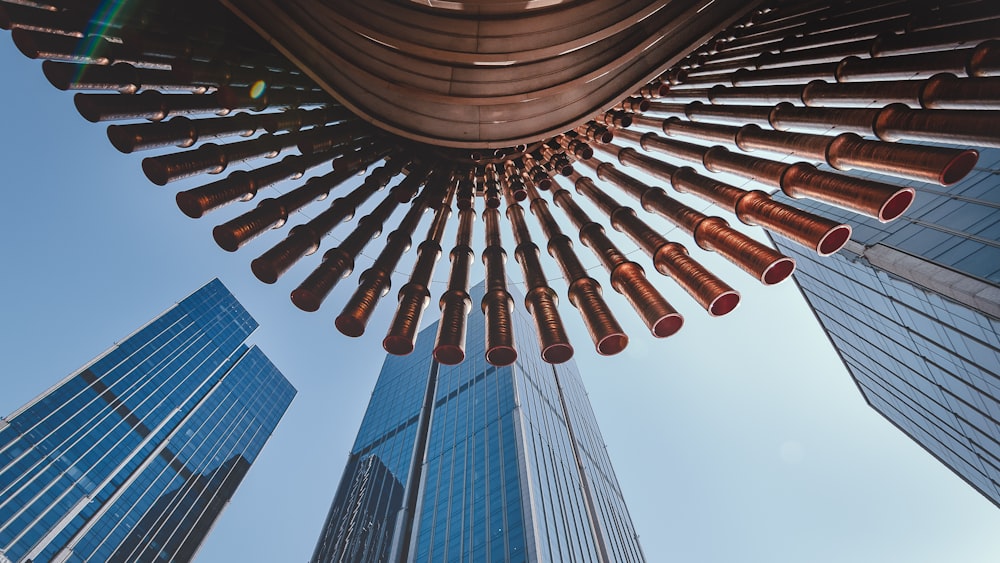 brown building in low-angle photography