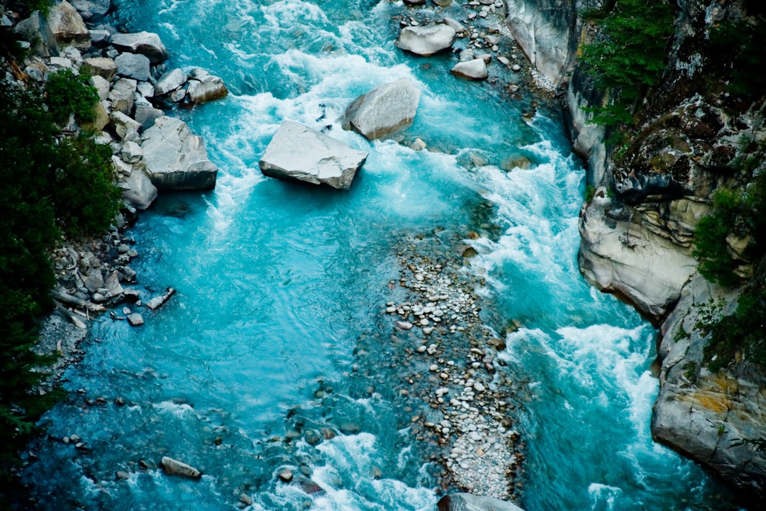 body of water in aerial photo