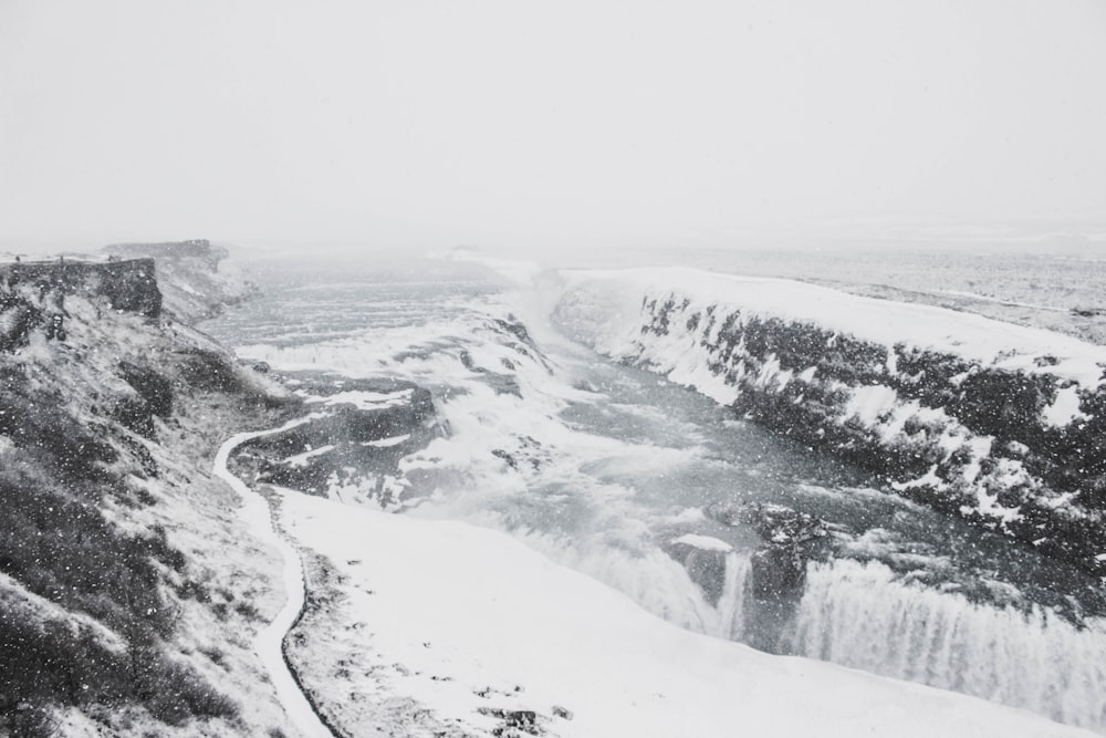 land covered in snow