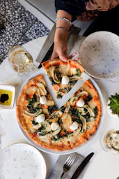 pizza on plate