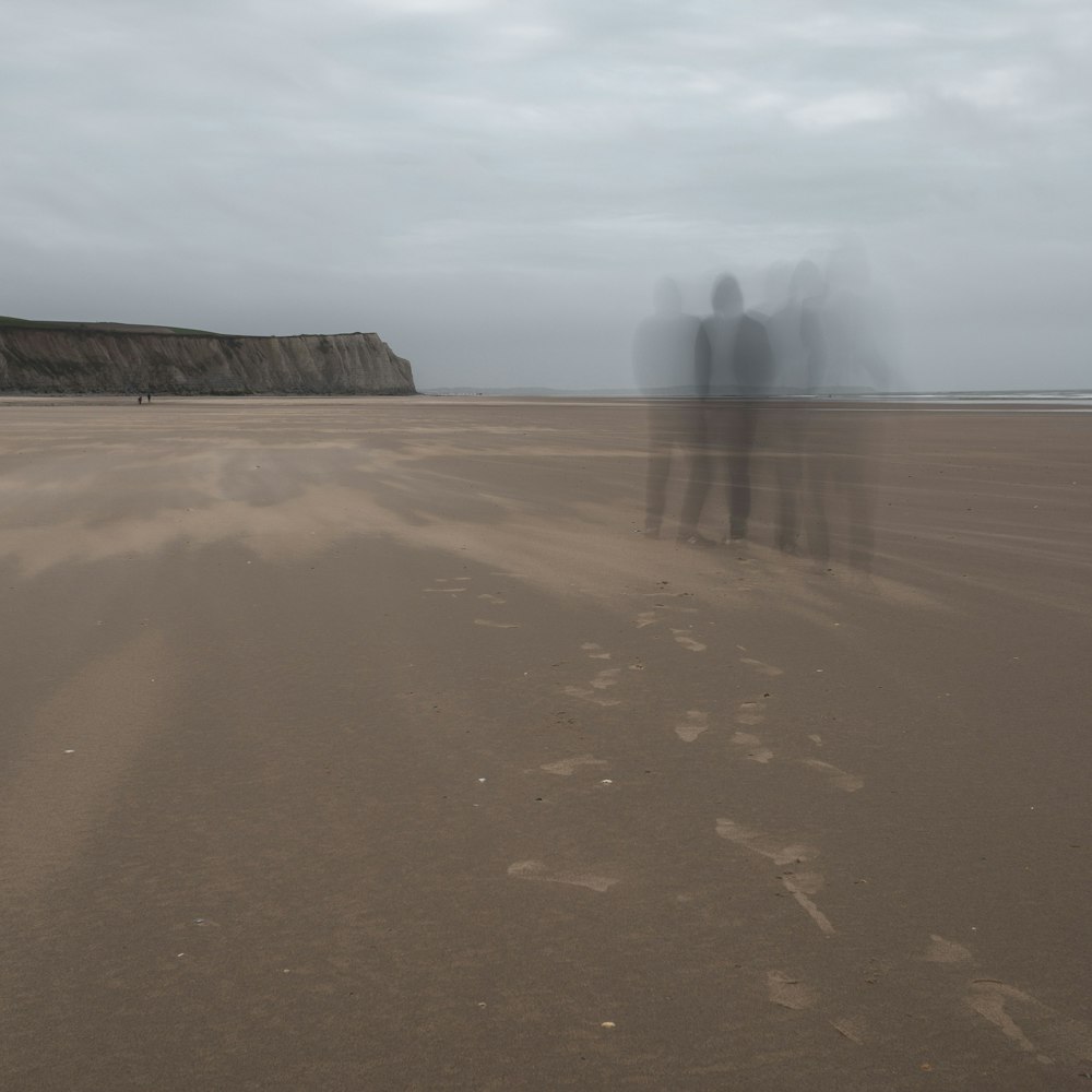 silhouette of person standing on ground