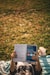 person reading book
