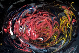 multicolored water paint art
