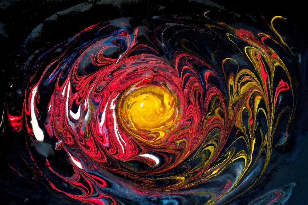 pintura abstracta multicolor