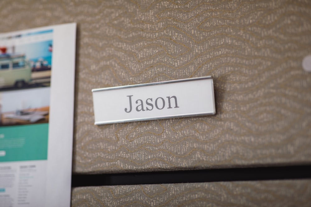 Jason name tag
