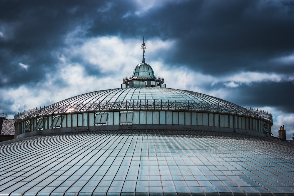 gray dome building