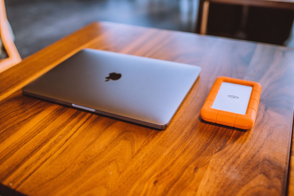 MacBook on table