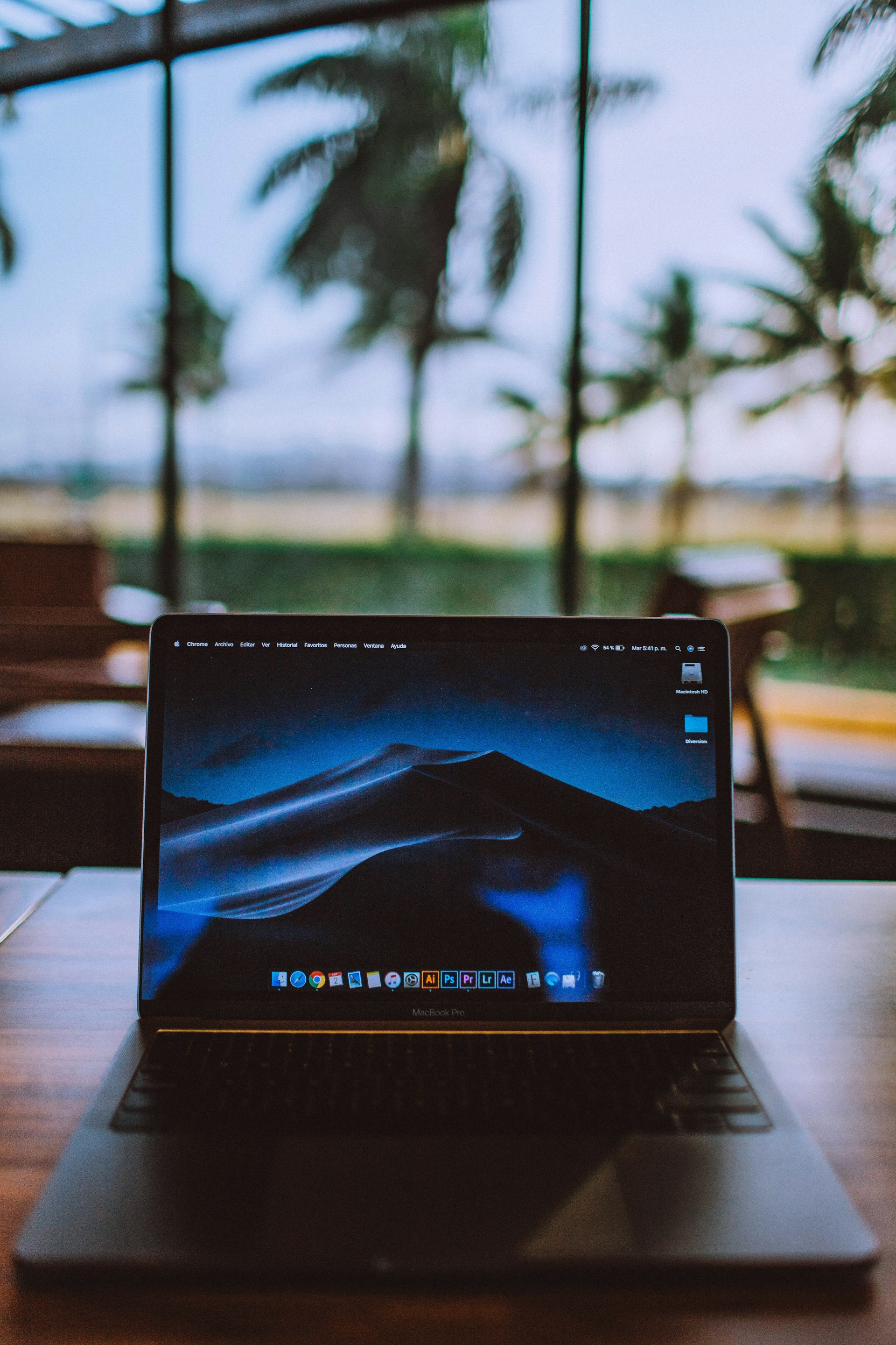 MacBook Pro on table