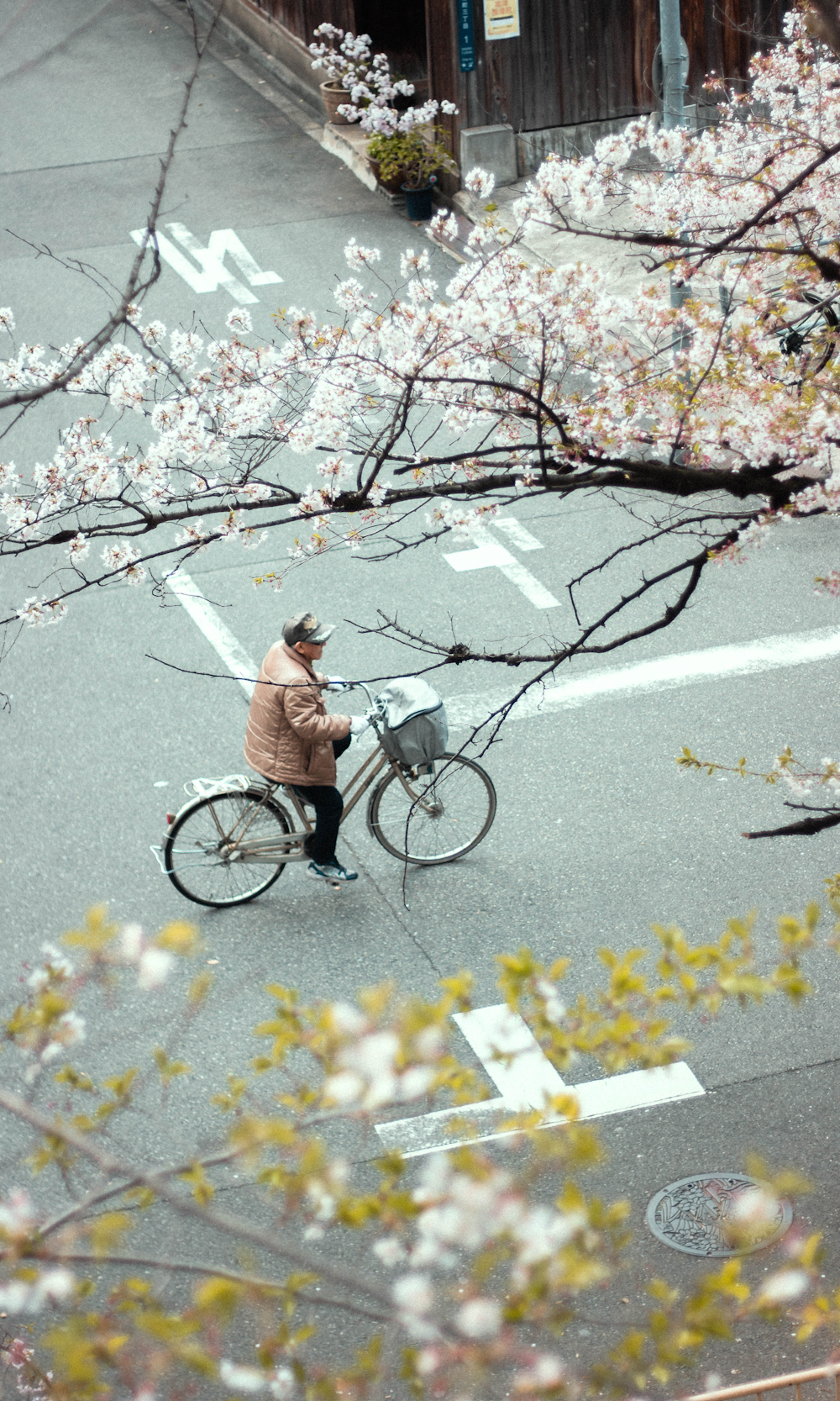 自転車に乗った男