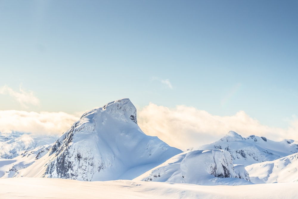 montaña de nieve