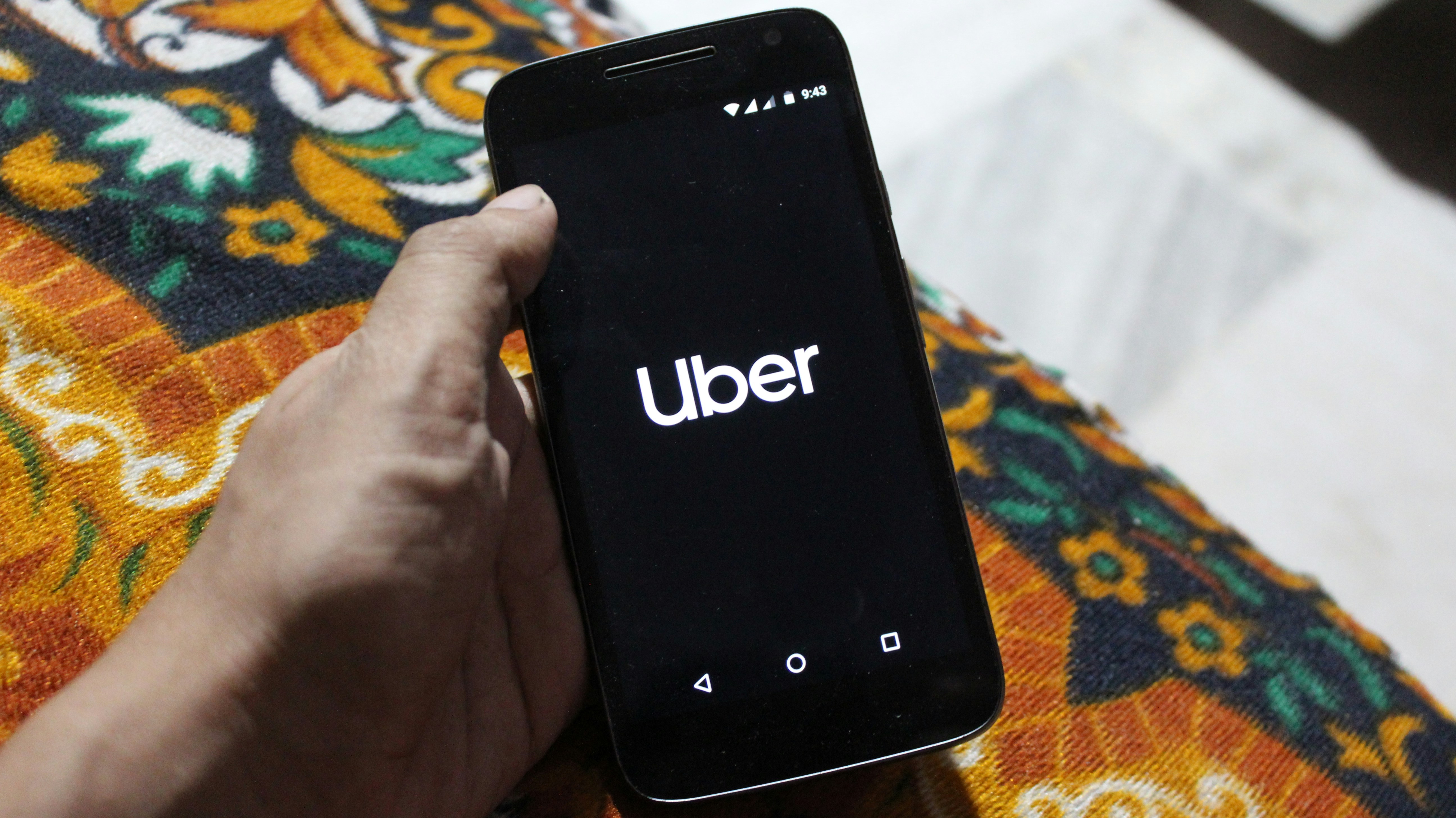 black Android smartphone