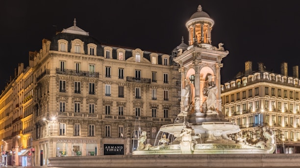 view of building during nighttime