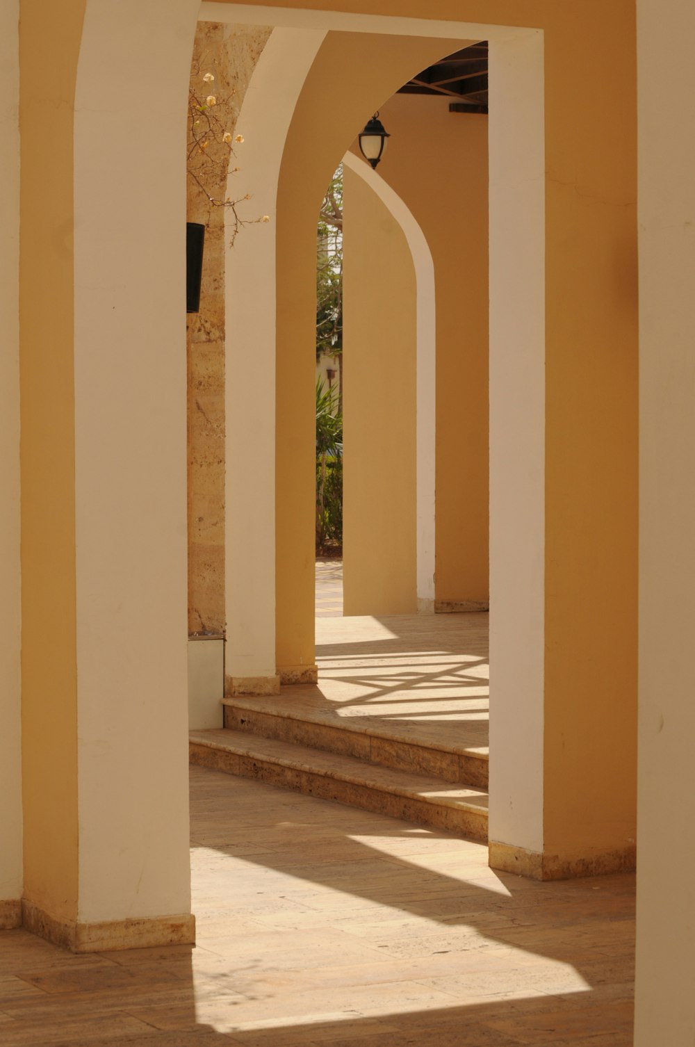 white and yellow painted wall