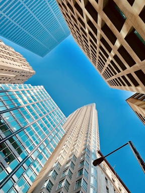 low angle photo of high rise buildings