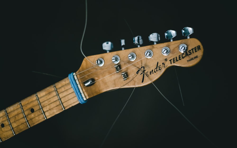 brown Fender head stock
