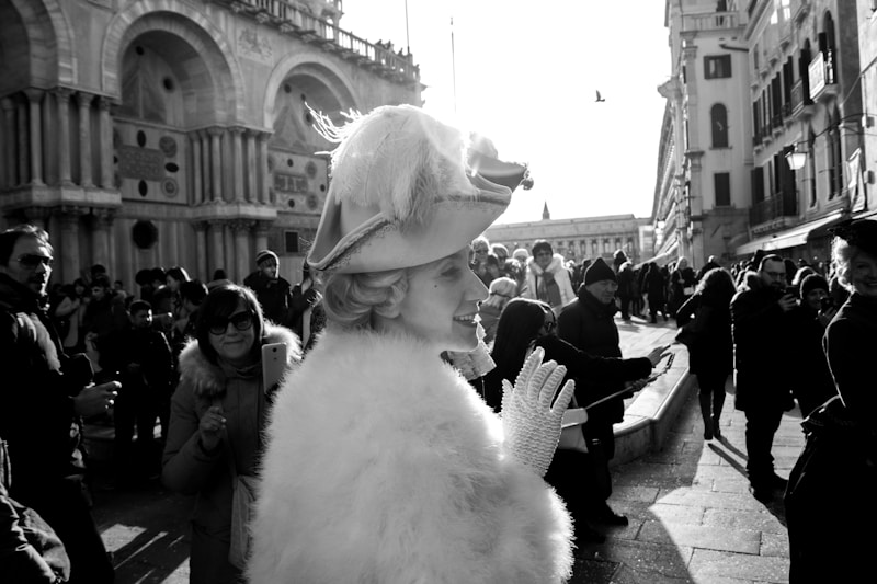 Classic monochrome portrait of elegant woman