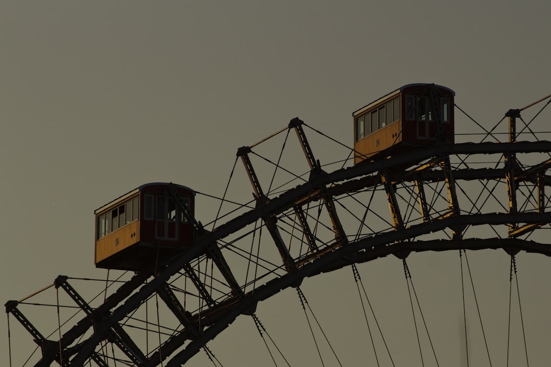 two ferris wheel cabins