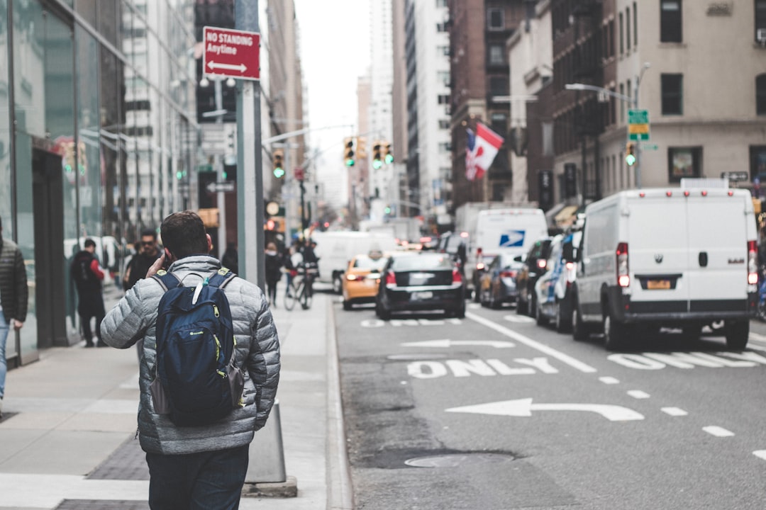 people walking beside street