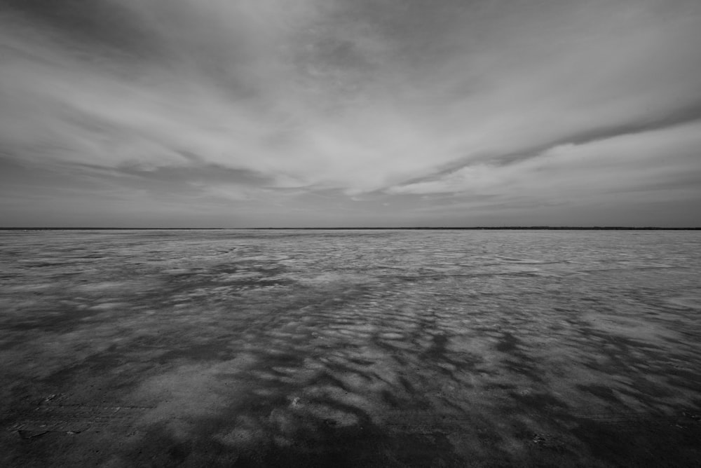 gray scale photo of water