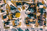 an aerial view of a neighborhood with lots of houses