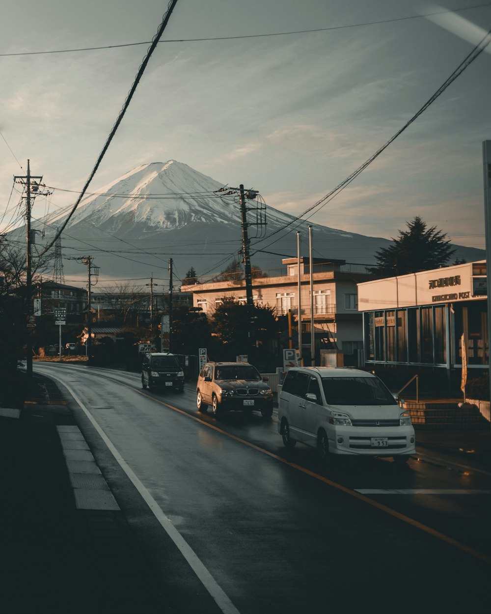 cars on road