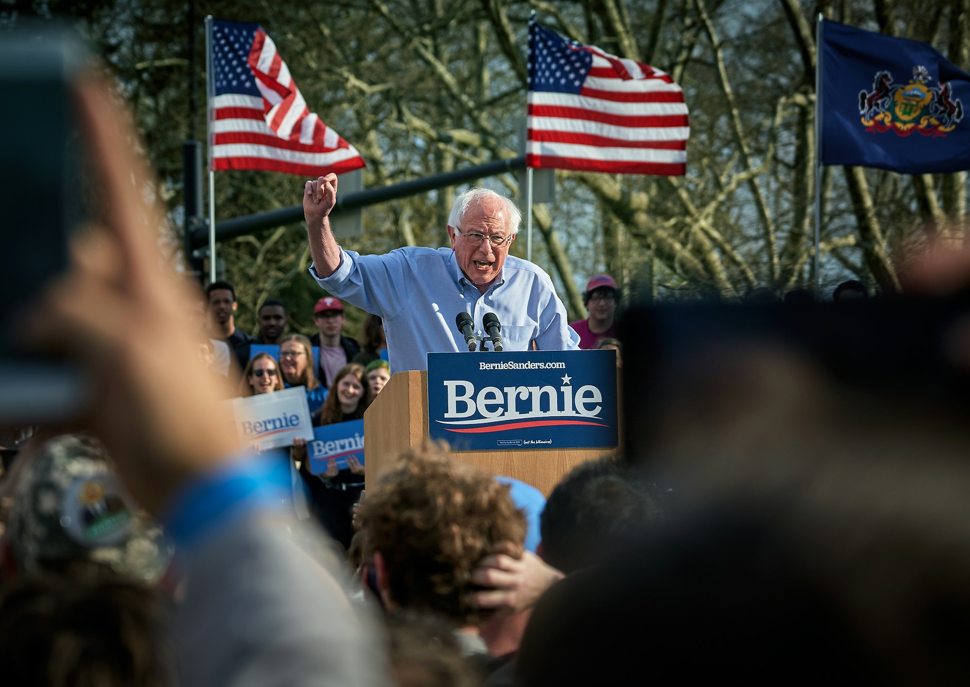 Bernie Sanders, Rally at Pittsburgh University, Sunday April 14.