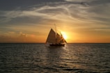 gray sailboat sailing