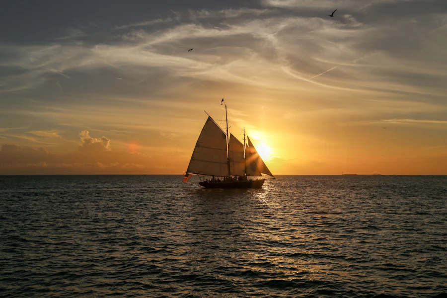 Sailing on open water