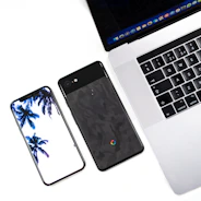 Bright workspace with Android devices showcasing practical apps in action.