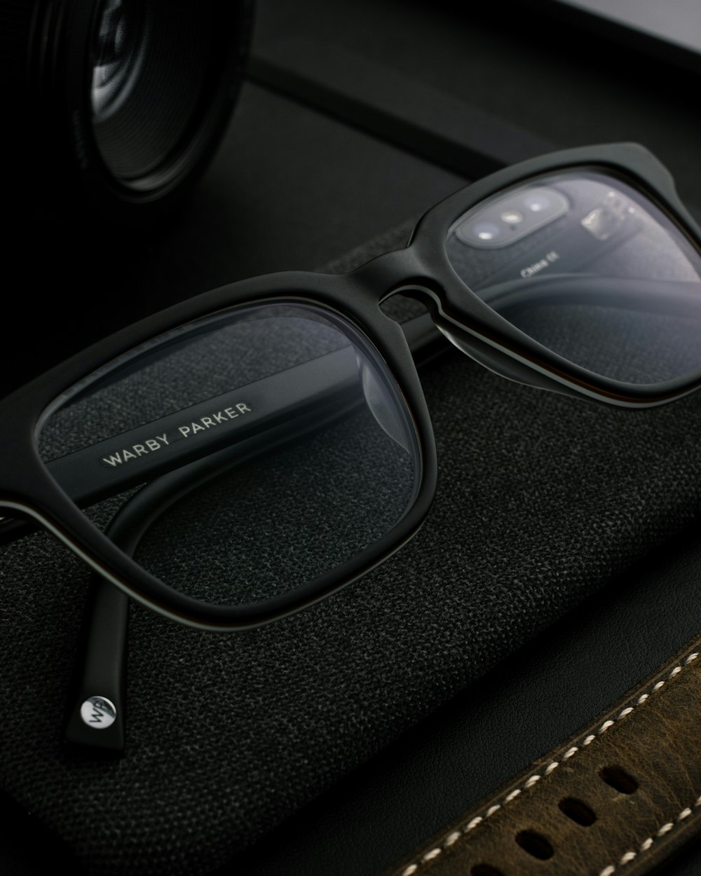 occhiali da vista Warbu Parker con montatura nera