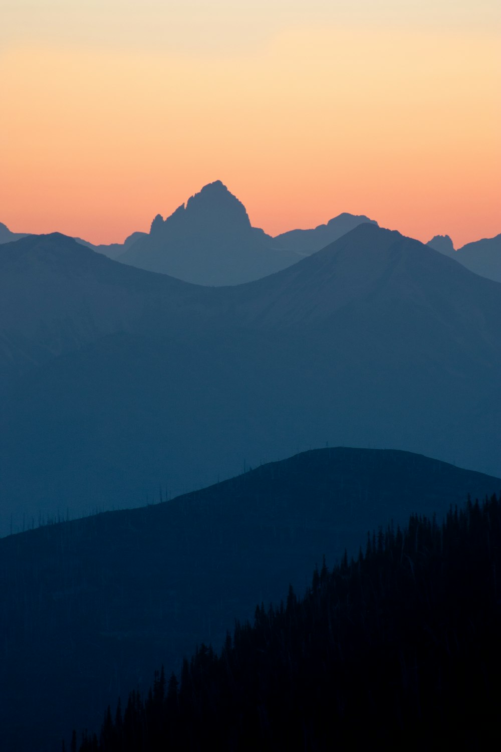 mountain during golden hour