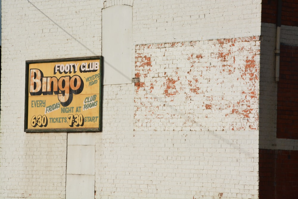 Bingo signage