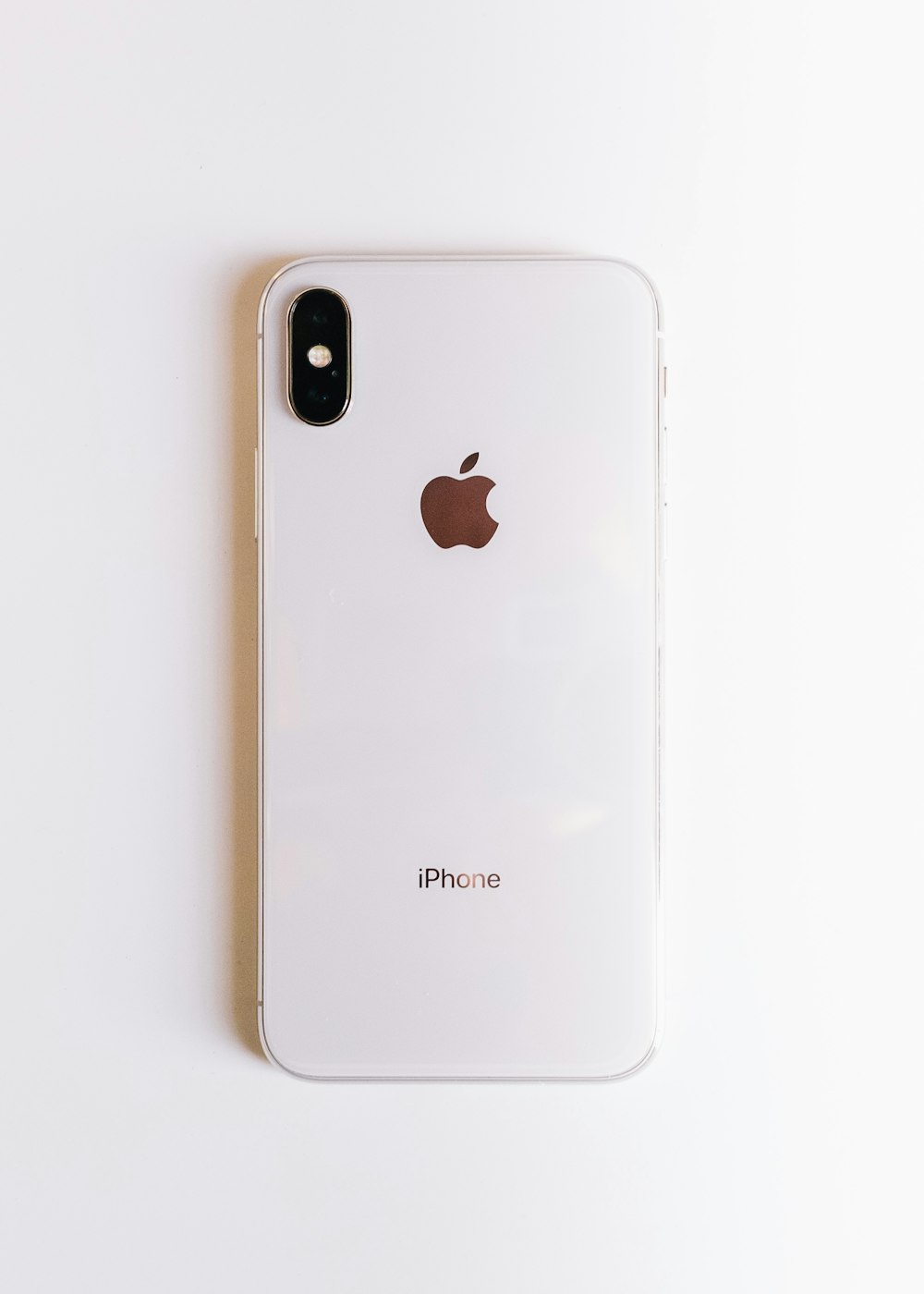 silver iPhone X